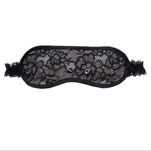 La Perla Black Lace Knit Eye Mask
